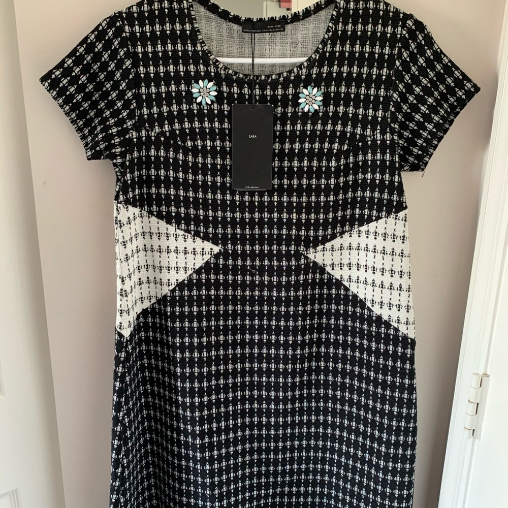 Black Patter Dress - Picture 3 of 7